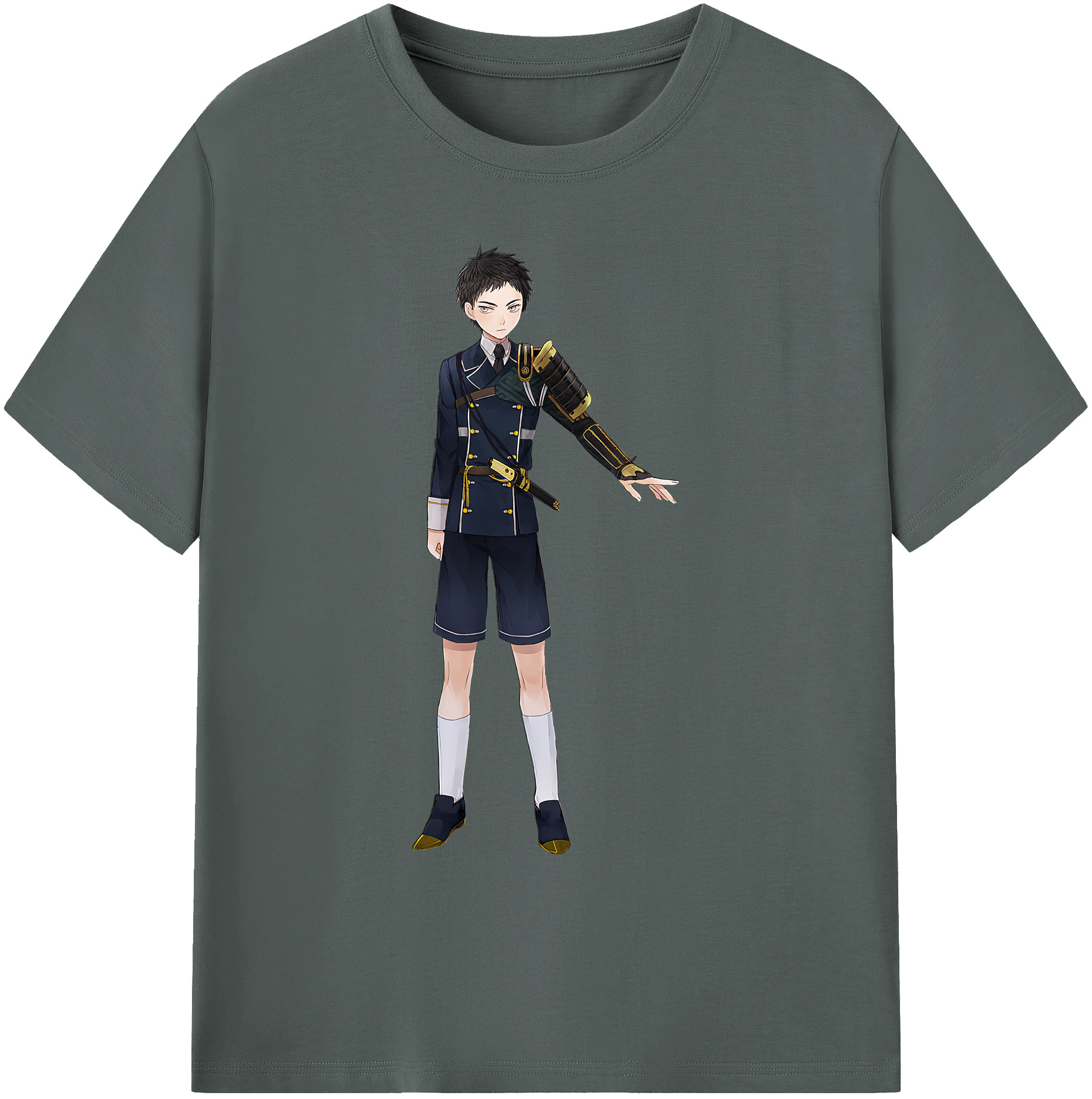 （画像用） 刀剣乱舞 Touken Ranbu 綿100％ メンズ半袖Tシャツ｜肌触りやわらか＆通気性